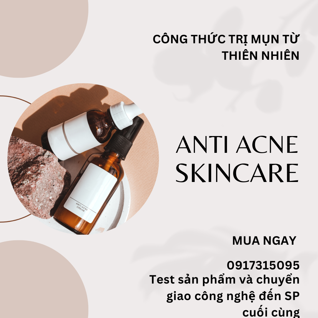 Công thức chế phẩm trị mụn